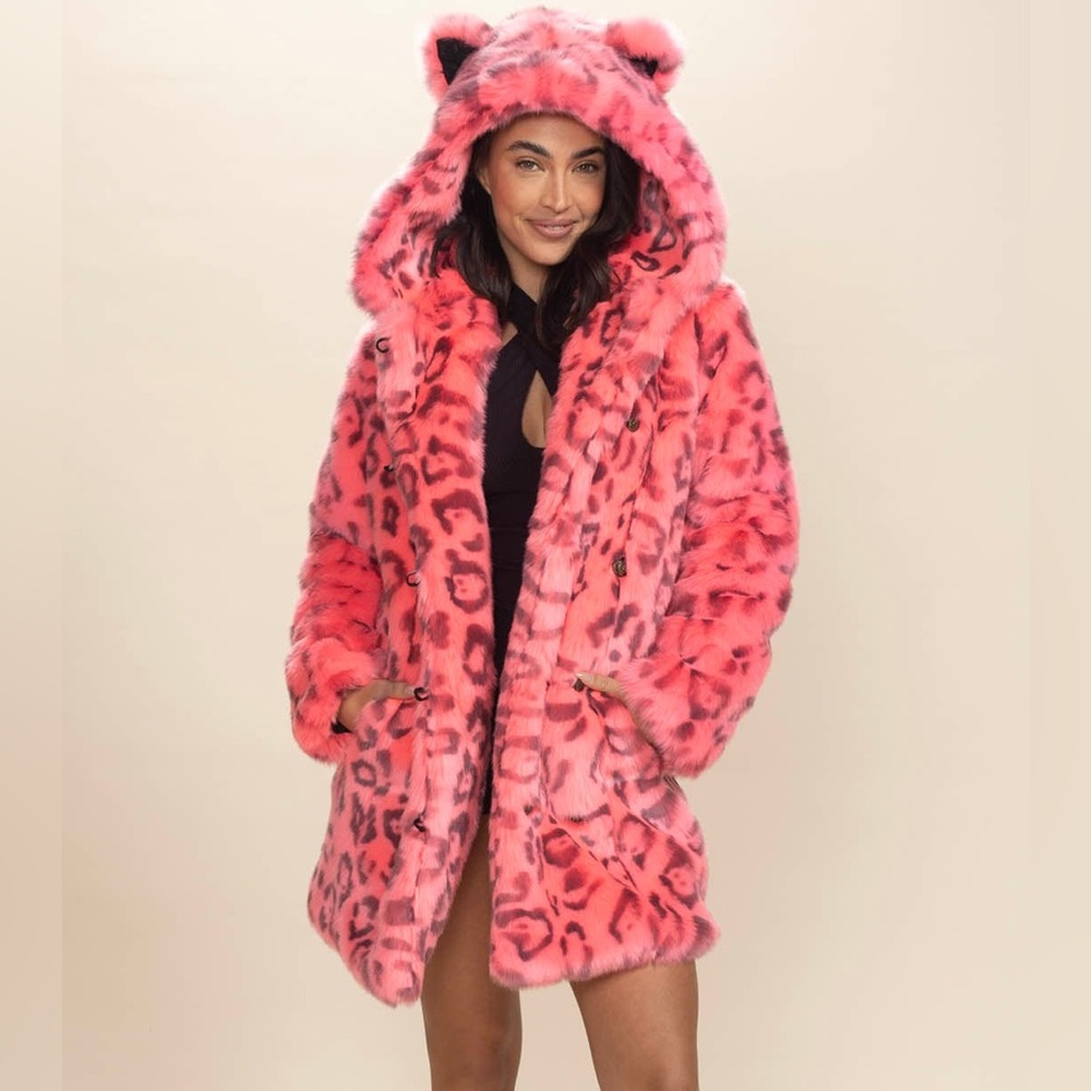 Neon Pink Leopard Coat Spirithood